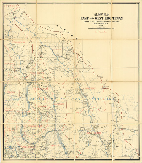 91-British Columbia Map By British Columbia Department of Land and Works