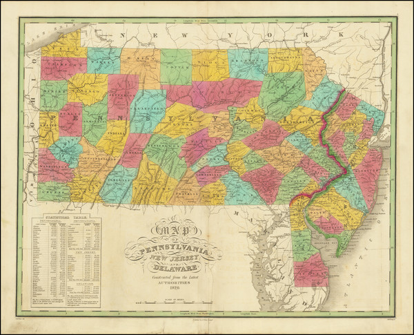 56-Mid-Atlantic, Pennsylvania and Delaware Map By Anthony Finley