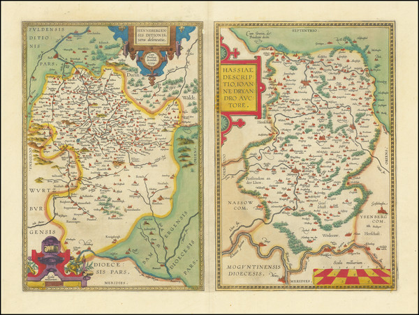 97-Mitteldeutschland Map By Abraham Ortelius