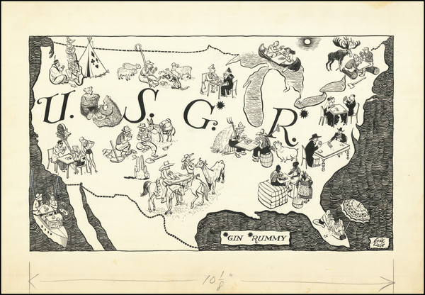 31-United States and Pictorial Maps Map By Carl Rose`