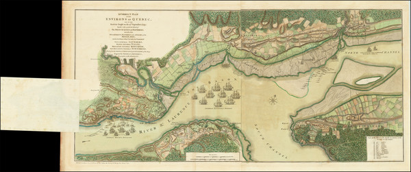 59-Eastern Canada and Quebec Map By Thomas Jefferys