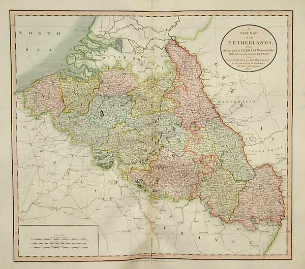 66-Europe and France Map By John Cary