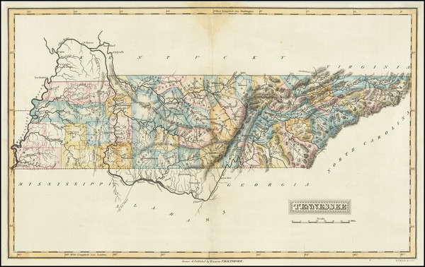 33-Tennessee Map By Fielding Lucas Jr.