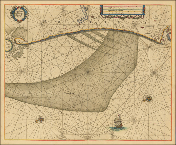 30-Netherlands Map By Pieter Goos