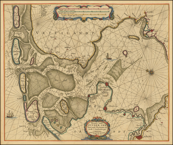 4-Netherlands Map By Pieter Goos