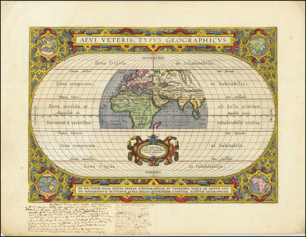 3-World Map By Abraham Ortelius