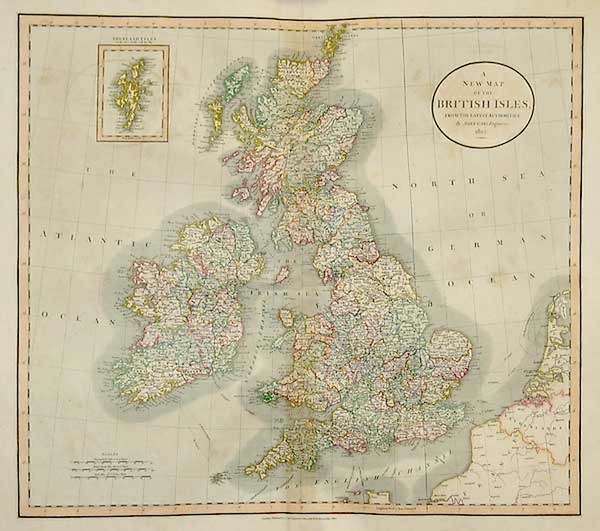 13-Europe and British Isles Map By John Cary