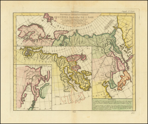 71-Polar Maps, China, Japan and Russia in Asia Map By Denis Diderot / Didier Robert de Vaugondy