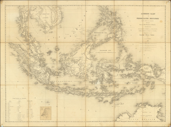 90-Philippines, Singapore and Indonesia Map By F. J. Ensinck