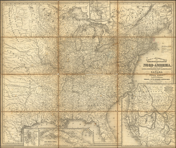 12-United States and Cuba Map By Otto Wigand