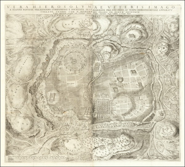 31-Jerusalem Map By Juan Baptist Villalpando