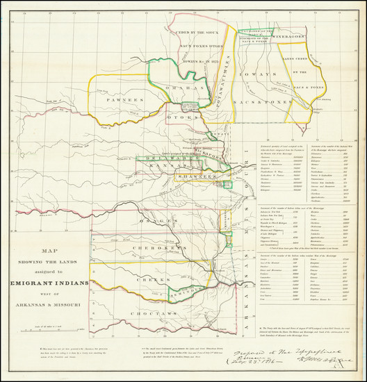 7-Plains, Iowa, Kansas, Missouri, Nebraska, South Dakota and Oklahoma & Indian Territory Map 