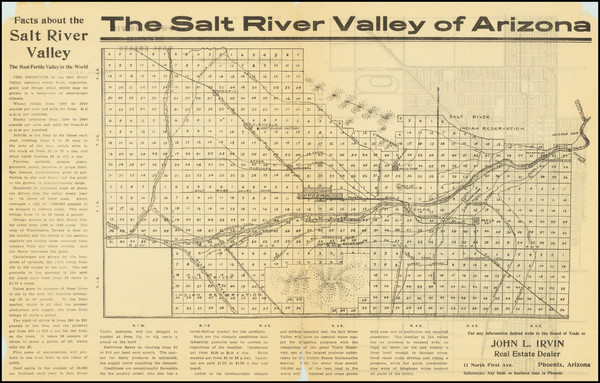 100-Arizona Map By Omar A. Turney