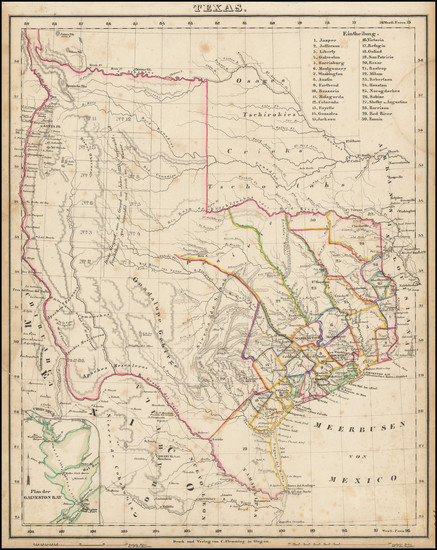 7-Texas Map By Carl Flemming