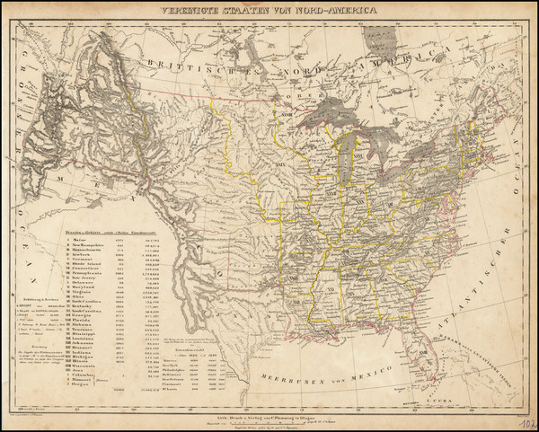 93-United States and Texas Map By Carl Flemming