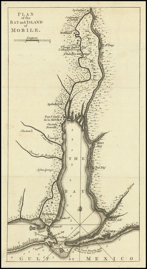 82-Alabama Map By Thomas Jefferys