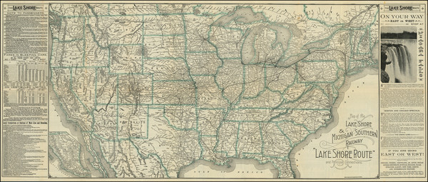 65-United States Map By Poole Brothers