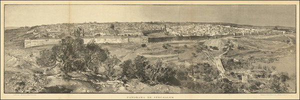 60-Jerusalem Map By August Lepere