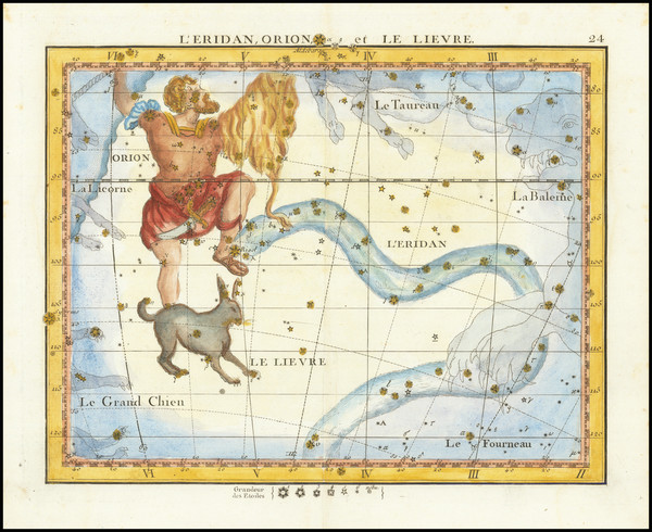 78-Celestial Maps Map By John Flamsteed / Jean Nicolas Fortin