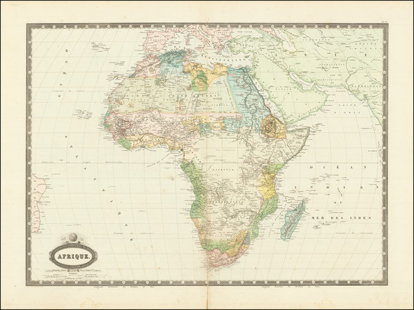 71-Africa Map By F.A. Garnier