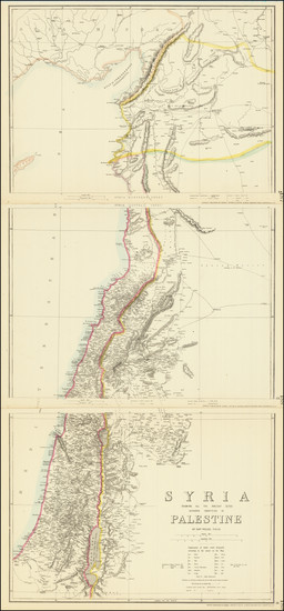 35-Middle East and Holy Land Map By Cassell, Petter & Galpin