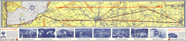 87-Washington, D.C., Pennsylvania, Ohio and Michigan Map By L. G. Molyneaux