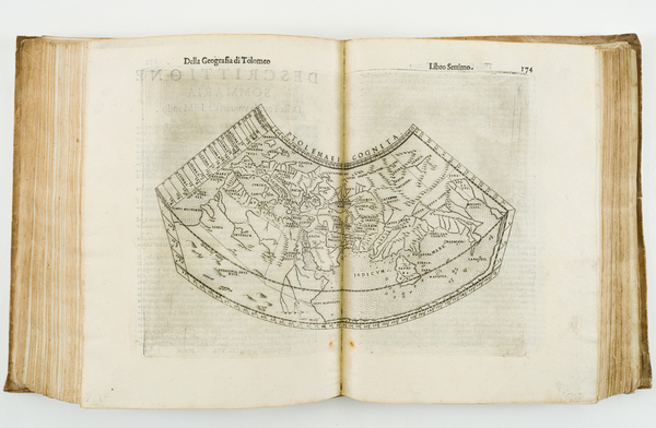 45-Atlases Map By Girolamo Ruscelli / Claudius Ptolemy / Giuseppe Rosaccio