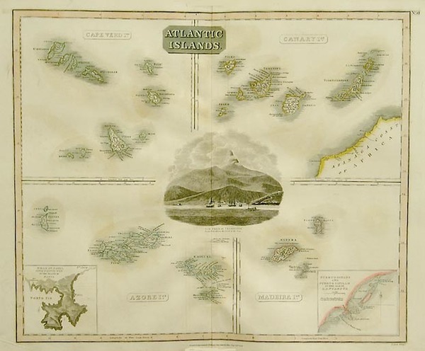 14-World and Atlantic Ocean Map By John Thomson