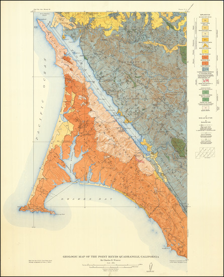 50-San Francisco & Bay Area Map By U.S. Geological Survey