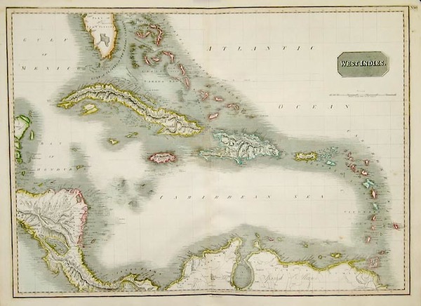 26-Southeast, Caribbean and Central America Map By John Thomson