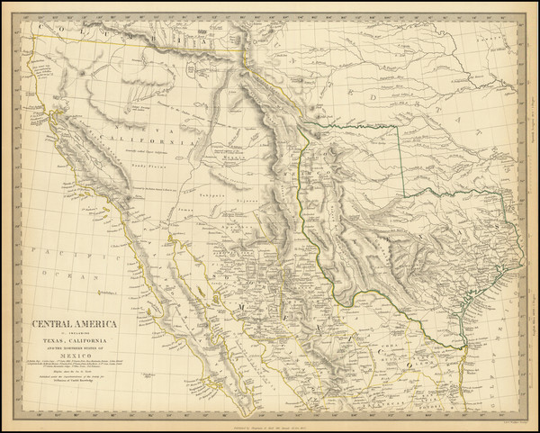 2-Texas, Southwest, Rocky Mountains and California Map By SDUK