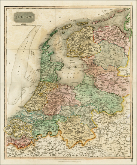 80-Europe and Netherlands Map By John Thomson