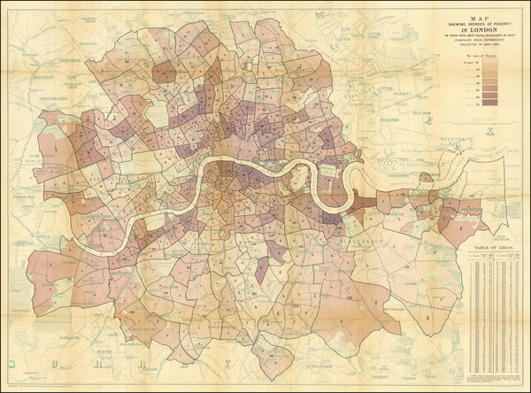 43-London Map By Charles Booth