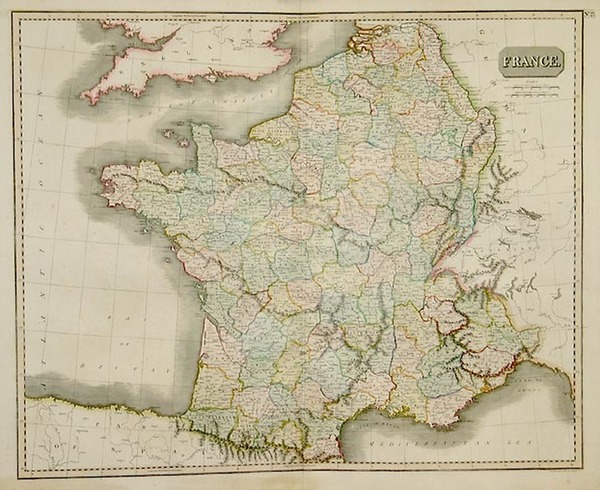 72-Europe and France Map By John Thomson