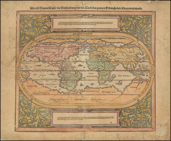 59-World Map By Sebastian Munster