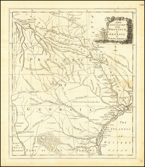 36-Southeast and Georgia Map By Universal Magazine