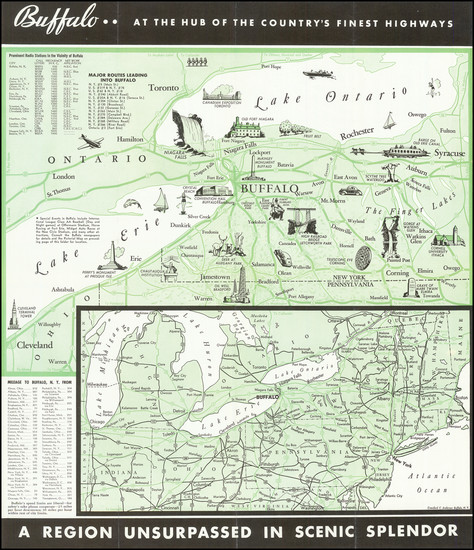 14-New York State Map By Crawford C. Anderson