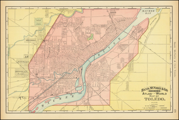 89-Ohio Map By Rand McNally & Company