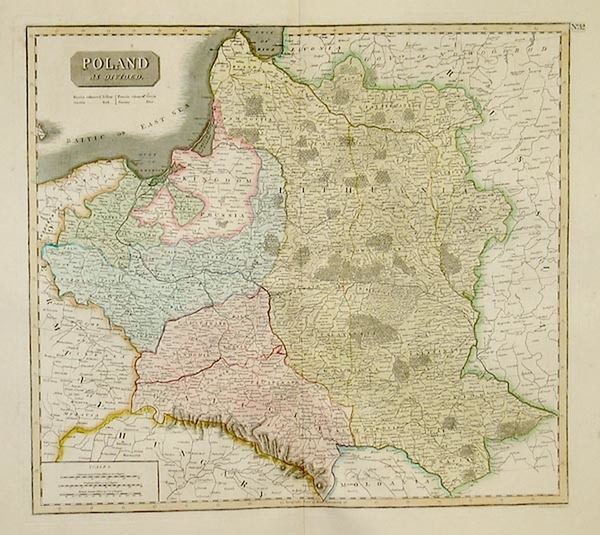 13-Europe, Poland, Baltic Countries and Germany Map By John Thomson