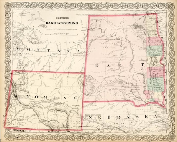 12-Plains and Rocky Mountains Map By G.W.  & C.B. Colton