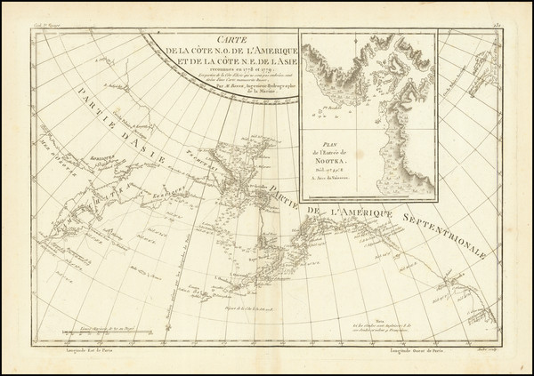 97-Alaska and Russia in Asia Map By Rigobert Bonne