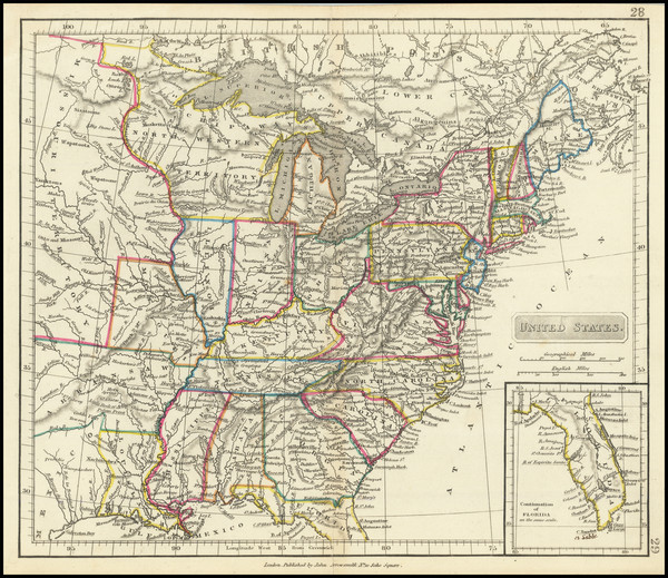 5-United States Map By Aaron Jr. & John Arrowsmith
