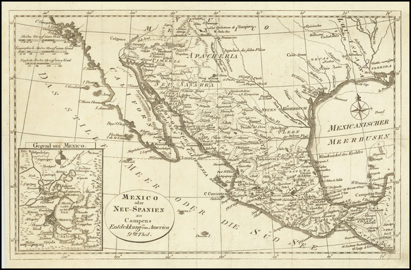 34-Texas, Southwest, Mexico and Baja California Map By Anonymous / Thomas Kitchin