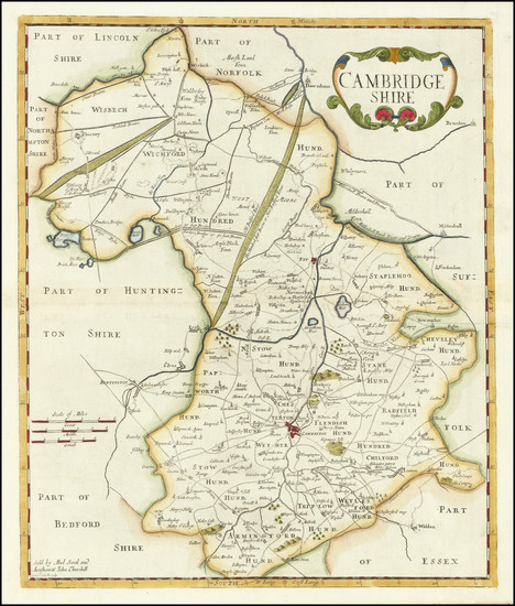 67-British Counties Map By Robert Morden