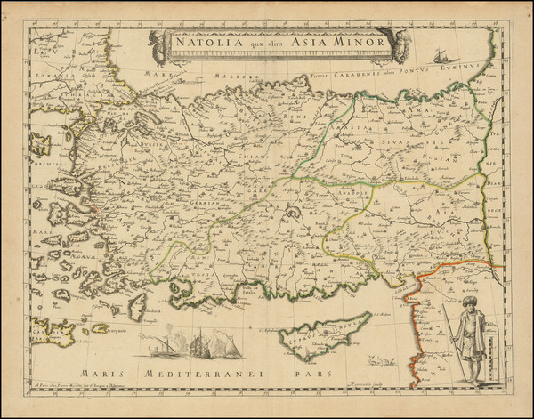 10-Turkey, Cyprus and Turkey & Asia Minor Map By Pierre Mariette