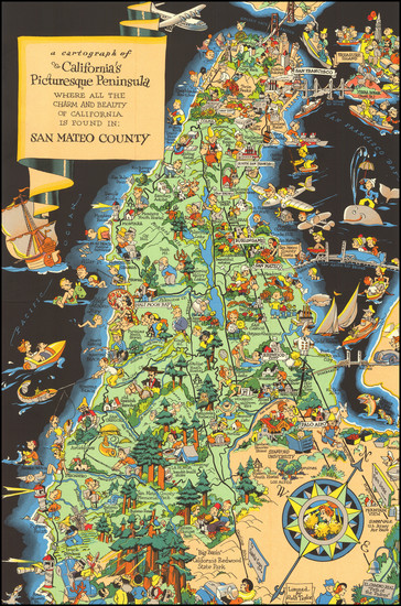 1-Pictorial Maps and California Map By Ruth Taylor White