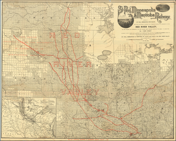 88-Minnesota, Wisconsin, Iowa, North Dakota and South Dakota Map By American Bank Note Company