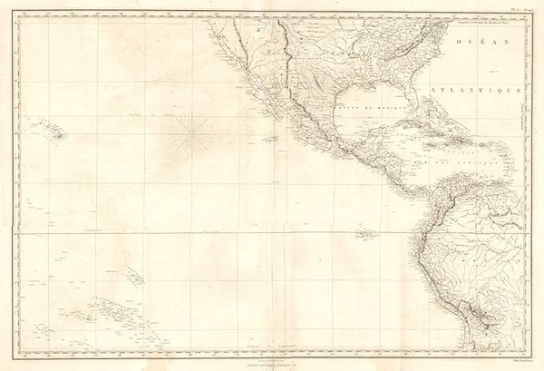 17-World, United States, Texas, Hawaii and Pacific Map By Depot de la Marine