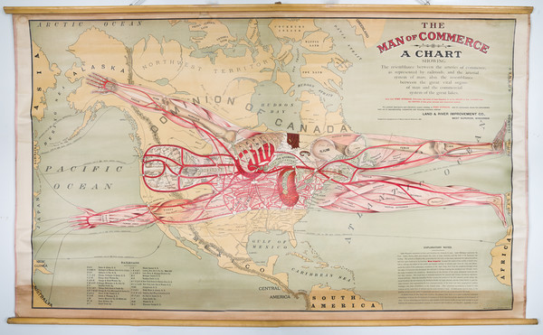 76-United States and North America Map By Augustus Frank MacKay