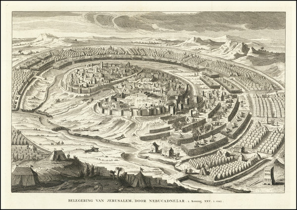 19-Jerusalem Map By Augustin Calmet